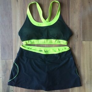 Athletic Skort w matching sports bra